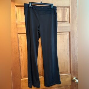 Danskin now workout legging.  Slight flare at the hem.